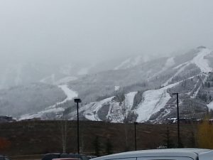 winter in an RV