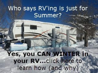 winter in an rv