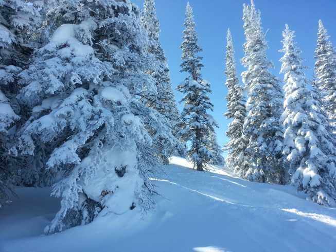 winter in an rv camper