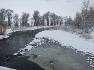 winter in the rockies in an rv