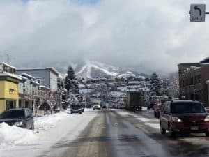 winter in the rockies in an rv