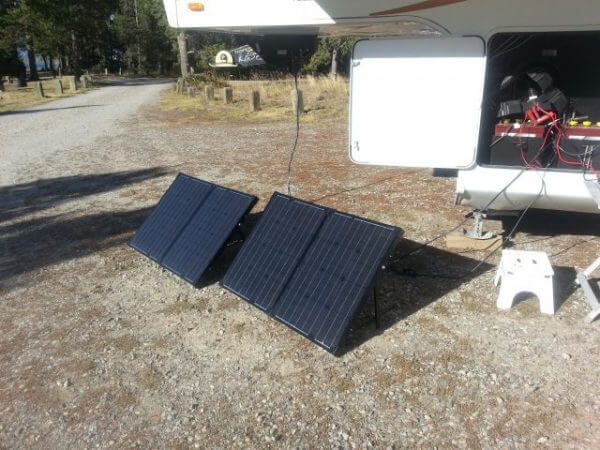 RV Solar Power - portable and ON A BUDGET