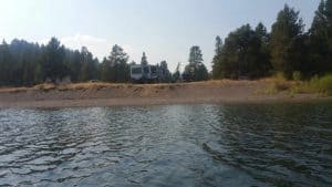 Lonesomehurst waterfront campsite West Yellowstone Montana